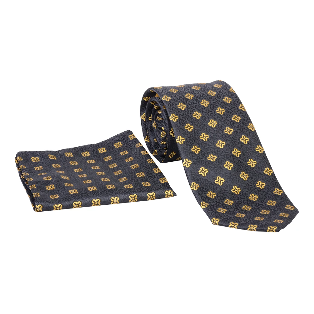 black-yellow-tie-98103-1 ست کراوات و پوشت دراتی 98103