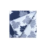 روی دوم شال گردن طرح برگ آبی