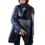 استایل کاپشن چرم زنانه دراتی