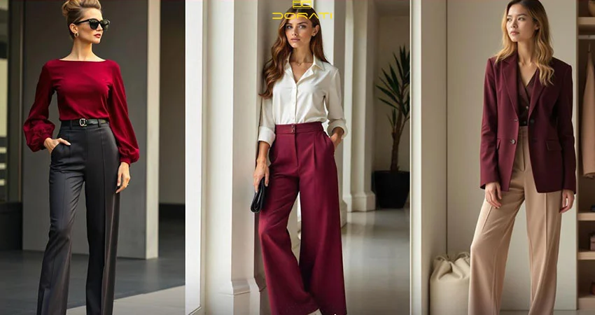 اصول ست کردن رنگ زرشکی در لباسها