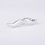 گیره ی کراوات طرح سبیل نقره ای