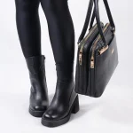 نیم بوت پاشنه دار مدل 540 دراتی در پای مدل