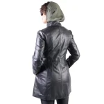 کت بلند چرم طبیعی زنانه دراتی