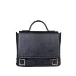 کیف چرم زنانه سگک دار مشکی دراتی