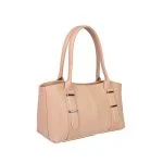 زاویه سه رخ چرم طبیعی گاوی کیف چرم زنانه 522