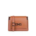 کیف چرم عسلی مناسب استایل های پاییزه