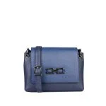 کیف سورمه ای دراتی چرم دخترانه و زنانه