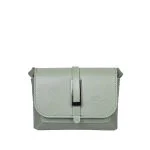 کیف سبز چرم طبیعی دراتی مدل 700 همراه با یراق استیل