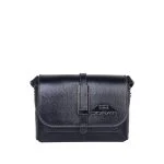 کیف مشکی چرم طبیعی دراتی مدل 700 همراه با یراق استیل