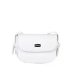 کیف سفید دستی و دوشی چرم طبیعی زنانه دراتی