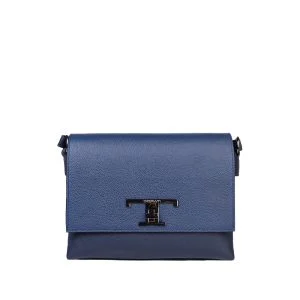 کیف دستی سورمه ای چرم زنانه 704