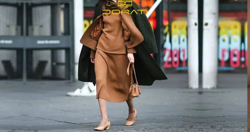 ایدههای ترکیب رنگ خلاقانه با کیف و کفش قهوهای