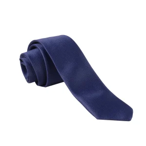 کراوات سرمه‌ای ساده دراتی