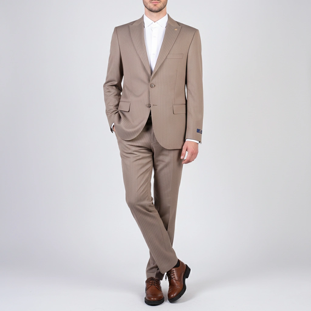 nescafe-striped-suits5 کت و شلوار دو دکمه نسکافه ای راهراه - Image 1