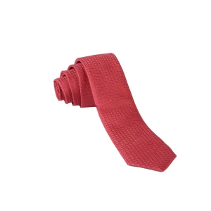 کراوات طرح راه‌راه مردانه قرمز