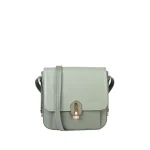 نمای رو به رو کیف چرم زنانه ۴۲۲ رنگ سبز پاستلی