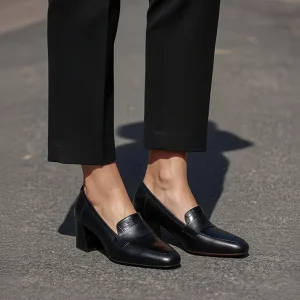 نمای رو به رو تن‌پوش کفش چرم زنانه ۵۴۳