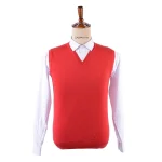 جلیقه قرمز مردانه بافت دراتی