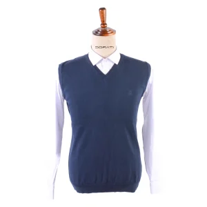 جلیقه سورمه ای بافت مردانه دراتی