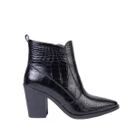 نمای بغل بوت چرم زنانه 742 پاشنه دار