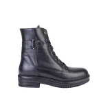 نمای بغل بوت چرم زنانه 217 بغل سگک دار