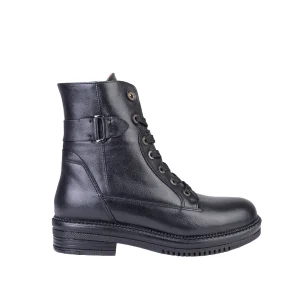 نمای بغل بوت چرم زنانه 217 بغل سگک دار