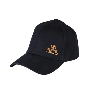 نمای رو به رو کلاه کتان رنگ مشکی دراتی