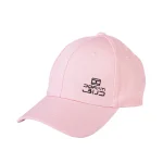 نمای رو به رو رنگ صورتی کلاه کتان دراتی