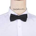 پاپیون مشکی ساده دراتی دامادی