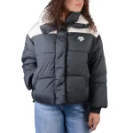 نمای رو به رو تن‌پوش کاپشن دخترانه مشکی و استخوانی