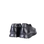 نمای پشت و پاشنه کفش چرم مردانه ونس مشکی