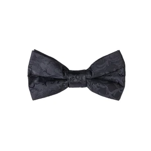 مکای رو به رو پاپیون مشکی گل‌دار