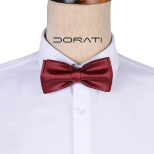 تن‌پوش پاپیون ساتن زرشکی