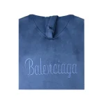 نمای بالا هودی یونیسکس رنگ آبی