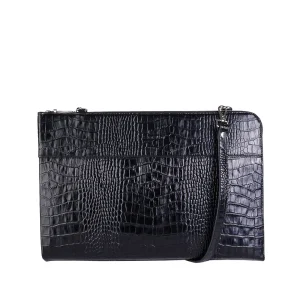 نمای رو به رو کیف هولدر مدارک چرم کروکو