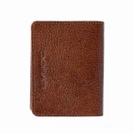 نمای رو به رو جاکارتی چرم ناهید قهوه‌ای