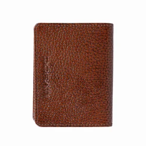 نمای رو به رو جاکارتی چرم ناهید قهوه‌ای