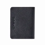 نمای رو به رو جاکارتی چرم ناهید مشکی