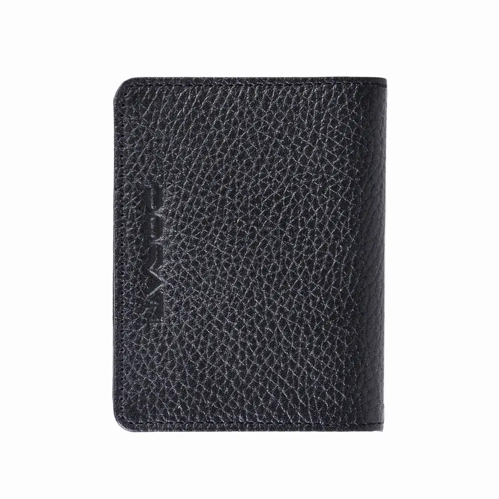 نمای رو به رو جاکارتی چرم ناهید مشکی