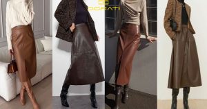 ست کردن دامن قهوه‌ای