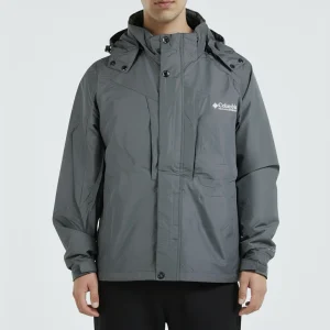 نمای رو به رو تن‌پوش کاپشن سبز سدری کلمبیا