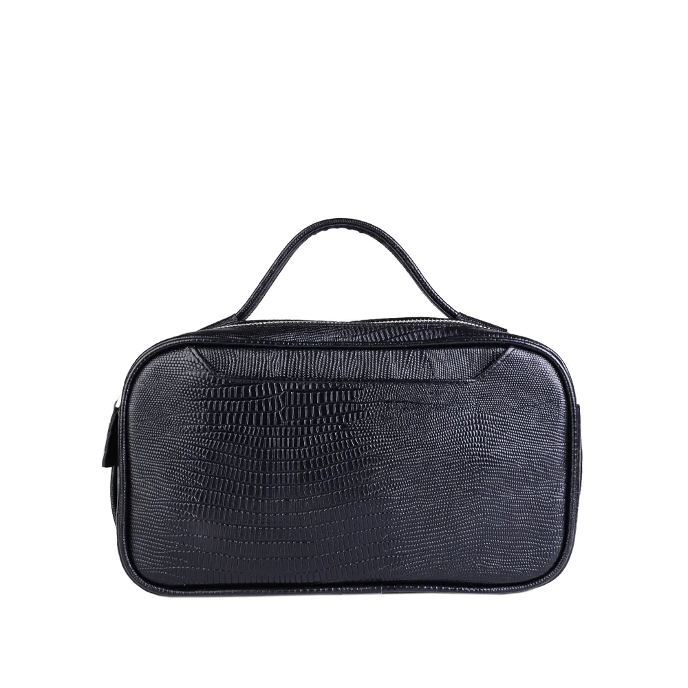 نمای رو به رو کیف دستی چرم لیزارد مردانه کد ۱۰۸