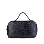 نمای رو به رو کیف دستی چرم کروکو مردانه کد ۱۰۸