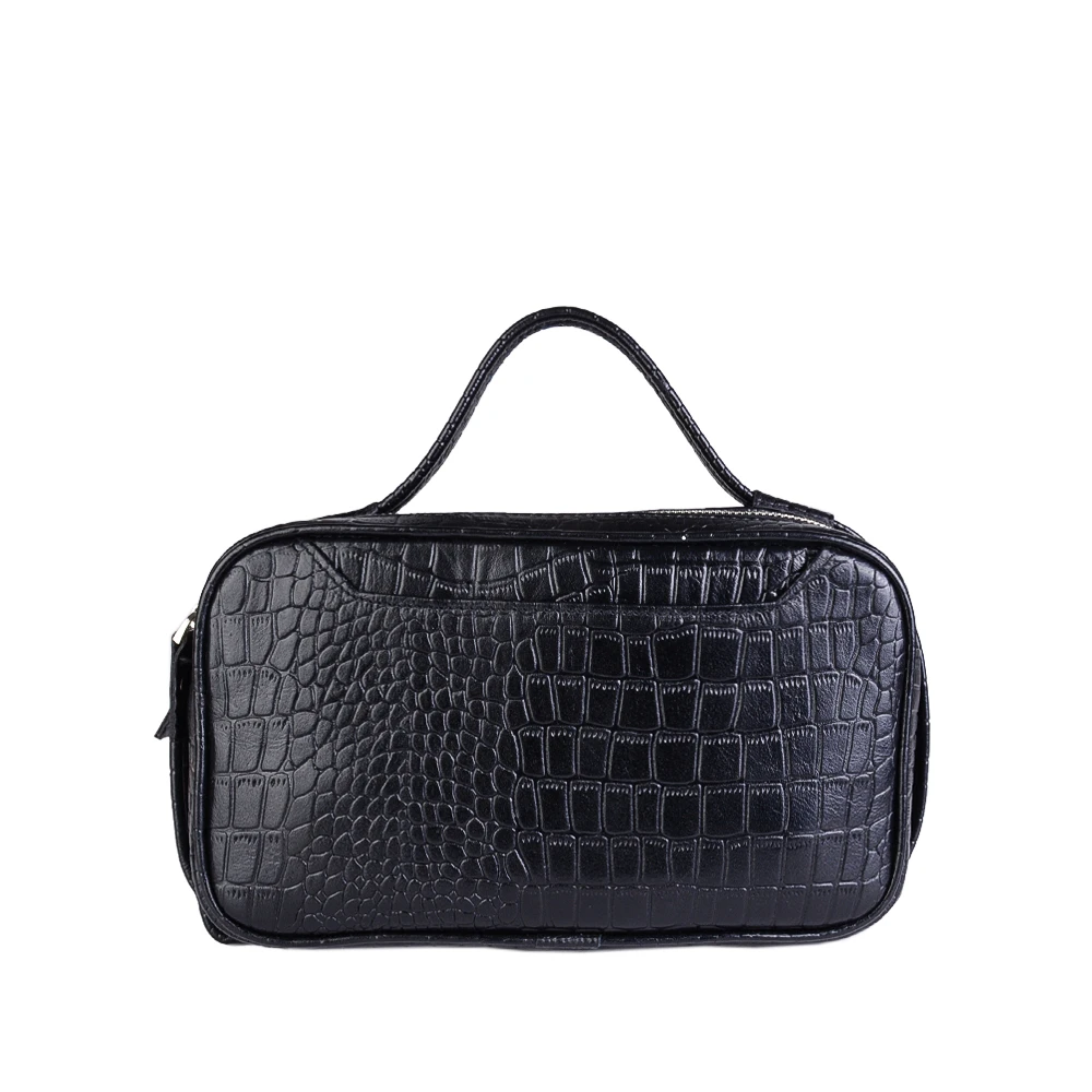 نمای رو به رو کیف دستی چرم کروکو مردانه کد ۱۰۸