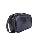 نمای بغل کیف دستی چرم مردانه کد ۱۰۸ مشکی