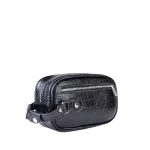 نمای بغل کیف دستی چرم طبیعی کروکو