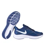 نمای بغل و زیره کتانی استراکچر مردانه رنگ سورمه‌ای