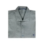 نمای بالا پیراهن خال خالی سبز رنگ