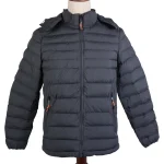 نمای رو به رو کاپشن طوسی مردانه مدل ۷۸۹۸۱