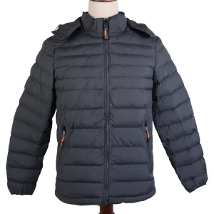 نمای رو به رو کاپشن طوسی مردانه مدل ۷۸۹۸۱